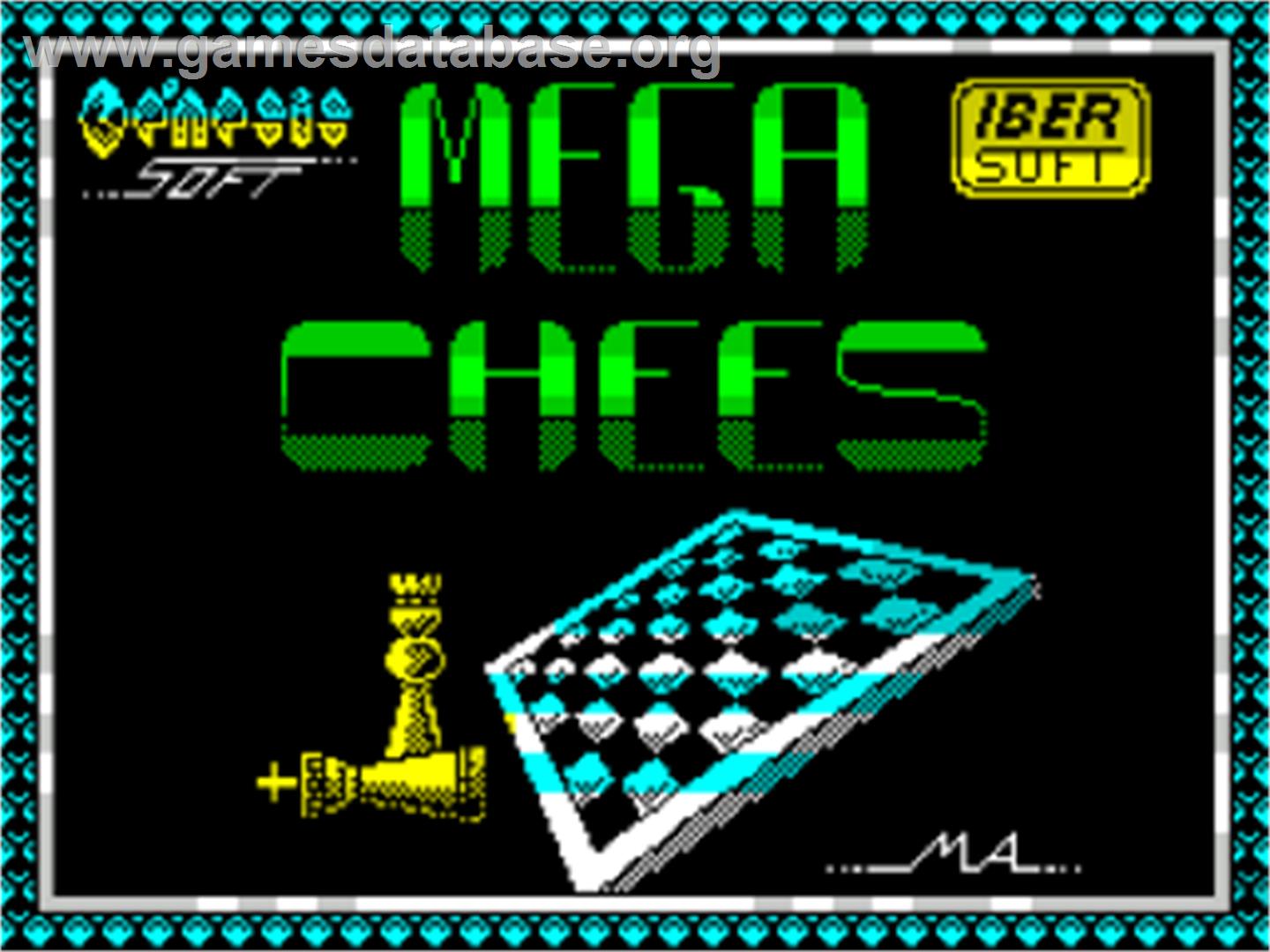 Megachess - Sinclair ZX Spectrum - Artwork - Title Screen
